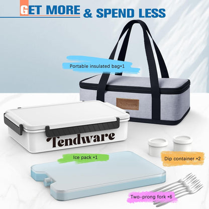Chilled Portable Snackle Box Container with Ice Pack, Divided Serving Tray with Insulated Bag, Beach Essentials for Summer, Snack Containers for Road Trip Charcuterie Snack Picnic, White6