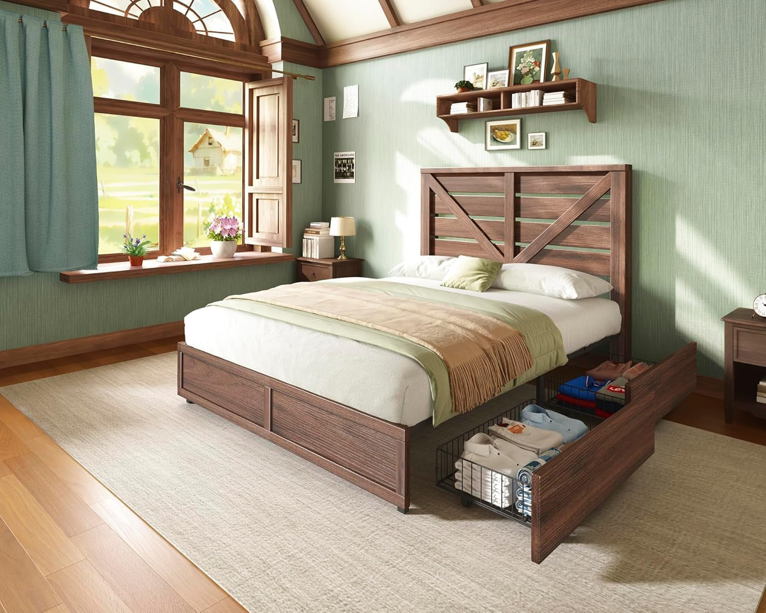 queen-size-farmhouse-bed-frame-with-4-storage-drawers
