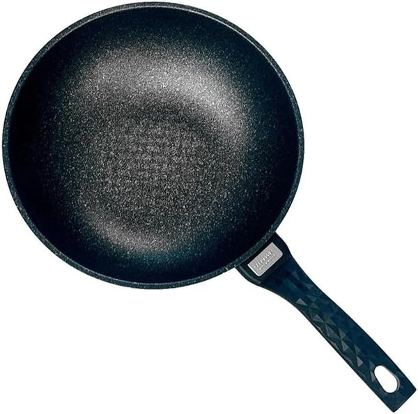 8" Wok Non-Stick Cooking Frying Pan Pot, 5 Layer Marble Coating, Made in Korea5