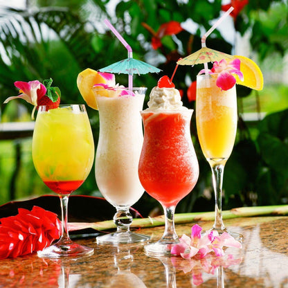 50 Umbrella Parasol Drinking Straws, Hawaiian Beach Cocktail Luau Party Decorations Supplies5