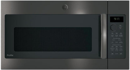 1.7 Cu. Ft. Over-The-Range Microwave with 950 Watts, Chef Connect, Sensor Cooking Controls, Convection, Fast Cook, Bake, Roast, 3-Speed 300 CFM, Steam Clean and LED Cooktop Lighting1