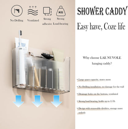 Cabinet Door Storage 2-Pack, Clear Adhesive Organizer for Wall5