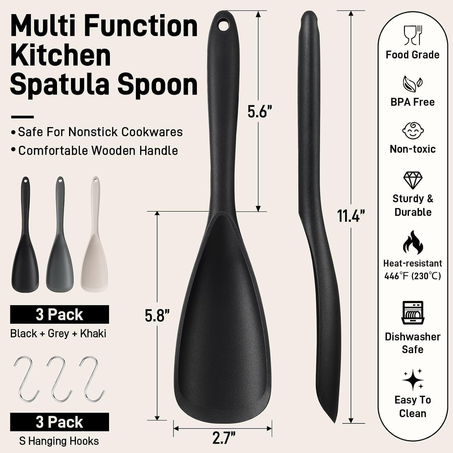 3-pack-silicone-cooking-spatula-spoon-for-nonstick-cookware-bpa-free-multifunction-spoonula-for-baking-cooking-serving-mixing-stirring-scoop-scrape-one-piece-formed-dishwasher-safe