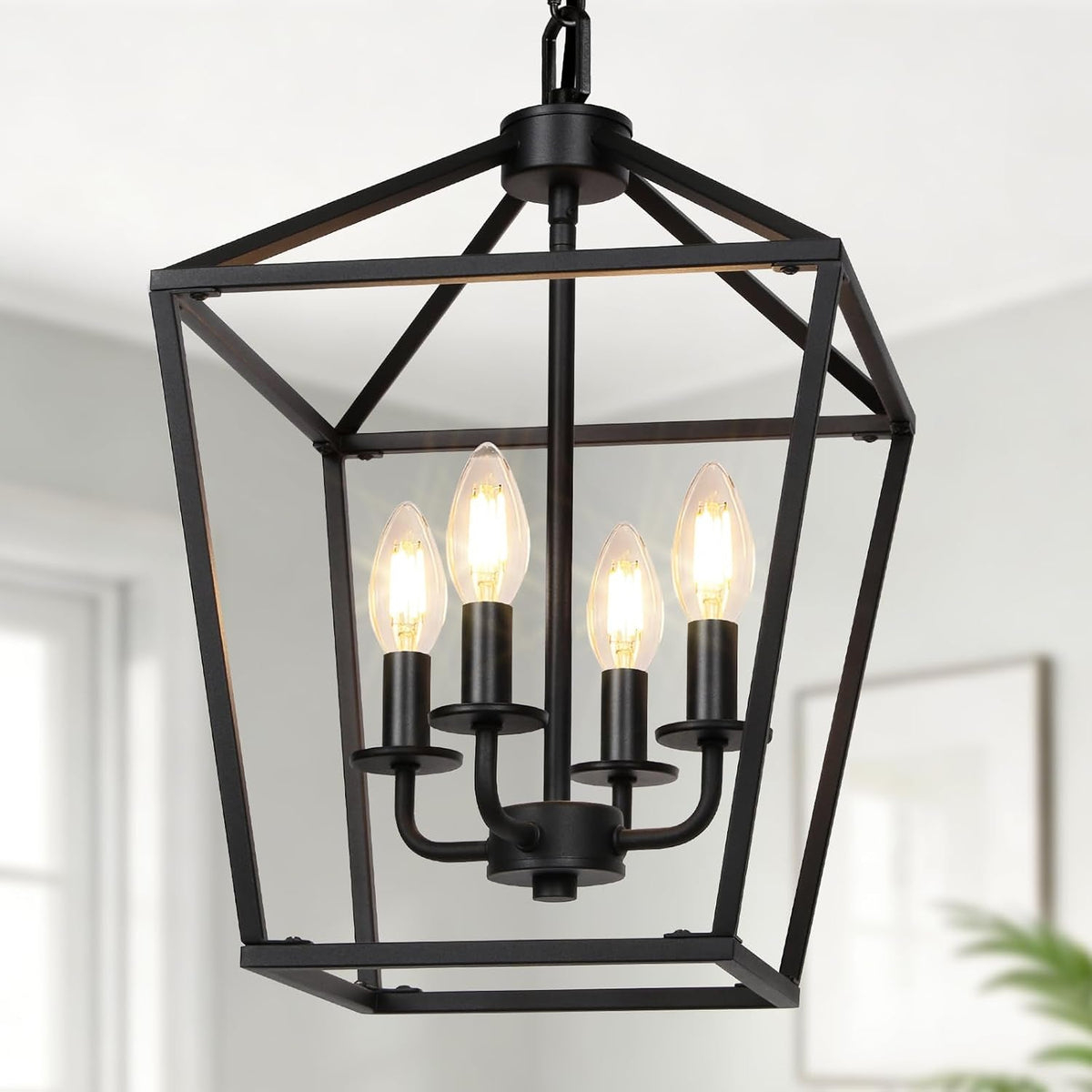 4-light-chandelier-industrial-ceiling-light-black-lantern-light-fixtures-with-farmhouse-metal-cage-adjustable-height-rustic-geometric-hanging-light-e12-base-for-kitchen-island-entryway-indoor