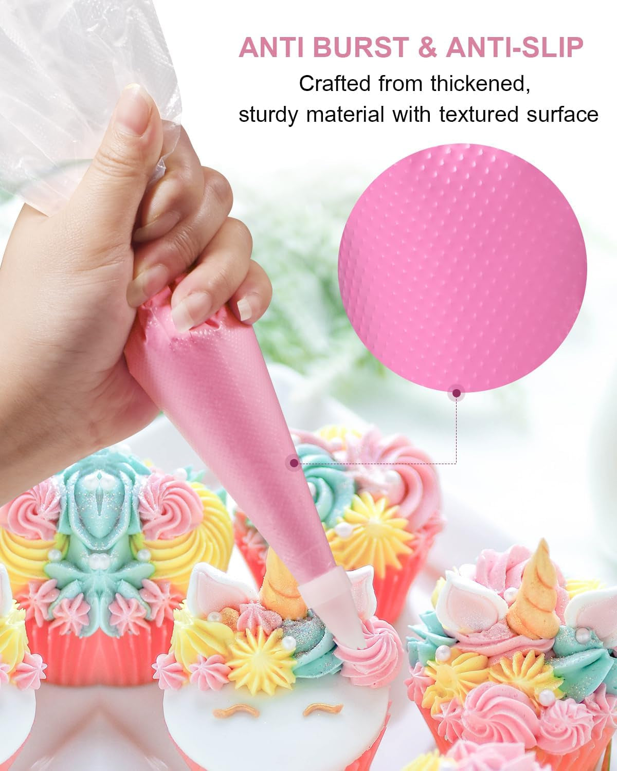 24-inch-extra-large-piping-bags-disposable-100-pieces-icing-bags-tipless-piping-bags-thickened-pastry-bags-non-slip-anti-burst-frosting-piping-bags-for-cakes-cookies-decoration