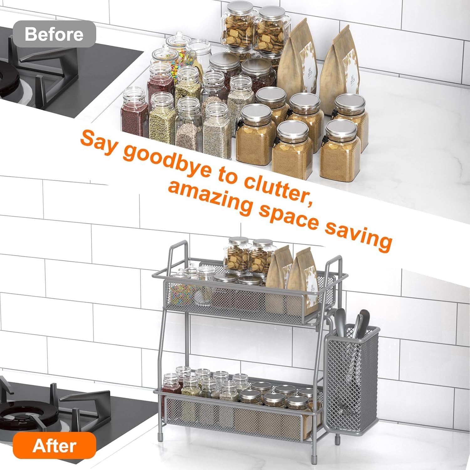 spice-rack-organizer-for-kitchen-counter-spices-organizer-and-storage-seasoning-organizer-for-cabinet-kitchen-metal-countertop-organizer-with-side-basket-grey