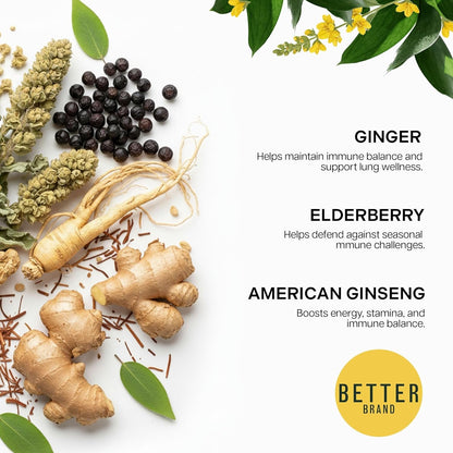 Mullein Tea Bags, Lung Detox W. Thyme, Elderberry, 15 Bags | Caffeine-Free Herbal Calming Mullein Tea, Thyme, Elderberry, Ginseng & Ginger, Lung & Wellness Support & Respiratory Health7