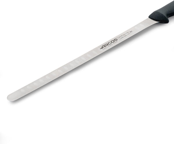 Salmon Knife/Fish Knife 12 Inch Nitrum Stainless Steel and 300 Mm Blade. Ergonomic Polypropylene Handle. Series 2900. Features Different Handle Colors to Make It Easier. Color Black.3