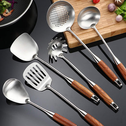 Kitchen Utensils Set,6 PCS with Utensils Holder,304 Stainless Steel4