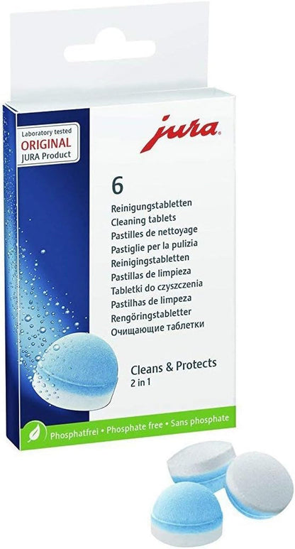 Jura 64308 Cleaning Tablets for All Automatic Coffee Centers, 6-Count1
