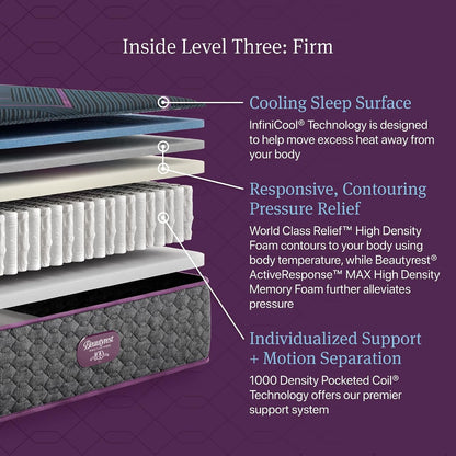 Beautyrest World Class Level Three Firm 13" Hybrid King Mattress3