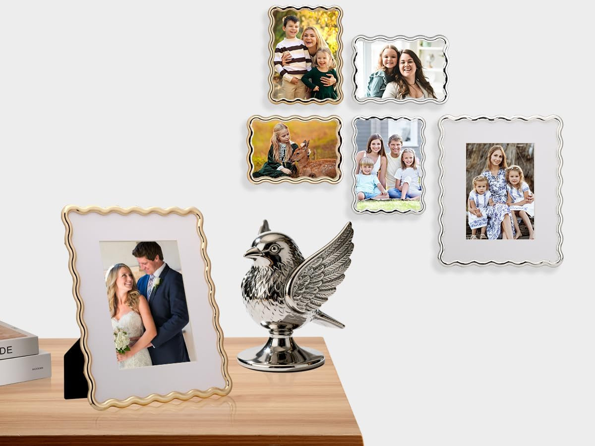 5x7-hi-end-zinc-alloy-gold-picture-frame-with-wave-design-modern-glamour-7x5-gold-picture-frames-for-desktop-and-wall-hanging