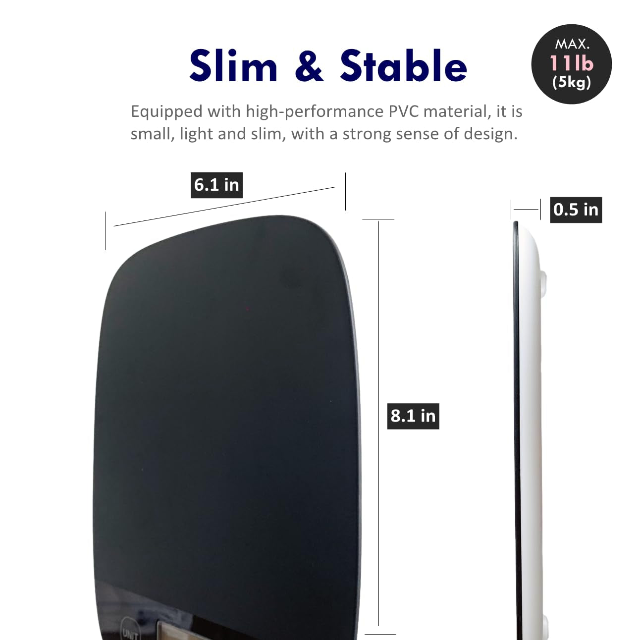 food-scale-kitchen-scales-digital-weight-grams-ounces-black-ultra-slim-max-11lbs-0-1oz-precision-smart-tare-baking-cooking-accurate-for-weight-loss-coffee-keto-diet-meal-prep