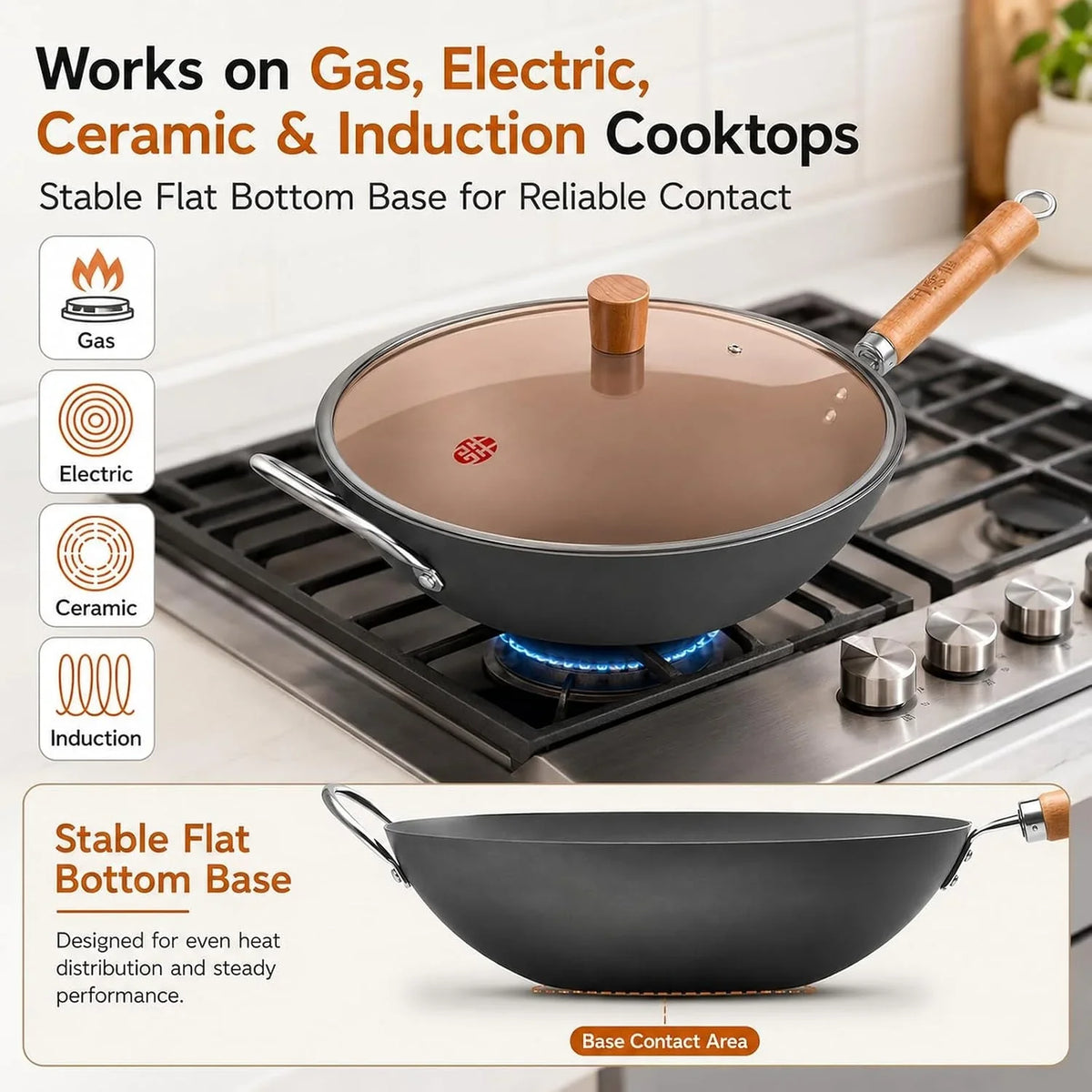 13-4-inch-carbon-steel-wok-pan-with-glass-lid-flat-bottom-chinese-stir-fry-wok-for-induction-gas-and-electric-stoves-uncoated-iron-wok-for-stir-frying-sauteing-and-deep-frying