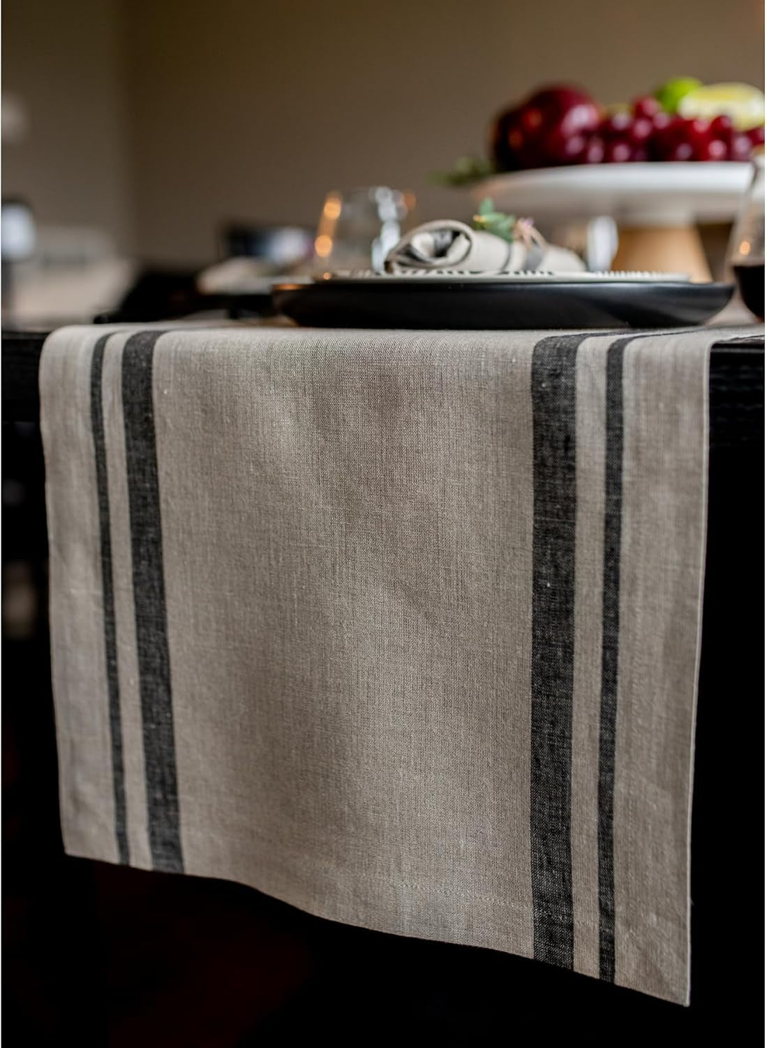 100-pure-linen-table-runner-14-x-72-in-black-french-stripe