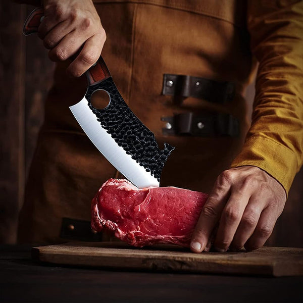 Butcher Knife, Meat Cleaver Knife for Home Cooking, Outdoor Camping BBQ4