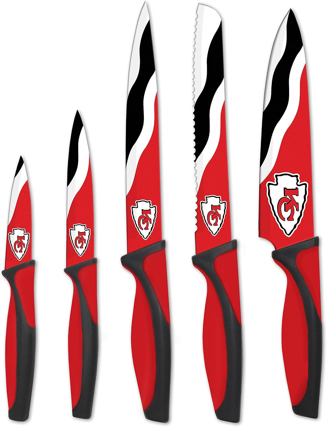 the-sports-vault-nfl-kansas-city-chiefs-5-piece-kitchen-knife-set