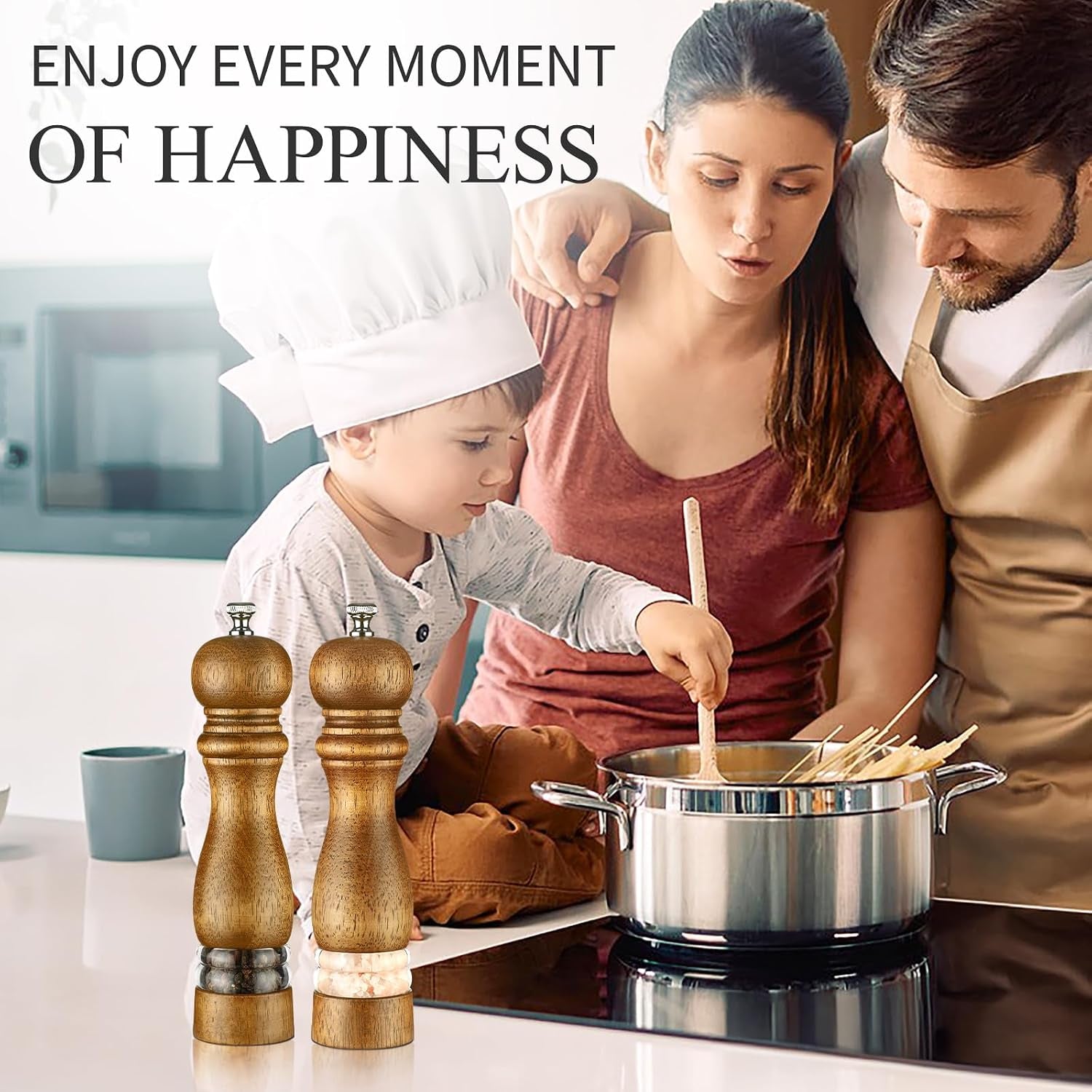 8inch-salt-and-pepper-grinder-set-manual-salt-pepper-shakers-wooden-pepper-mill-refillable-with-adjustable-ceramic-grinding-core-acrylic-visualization-window-design-2-pieces