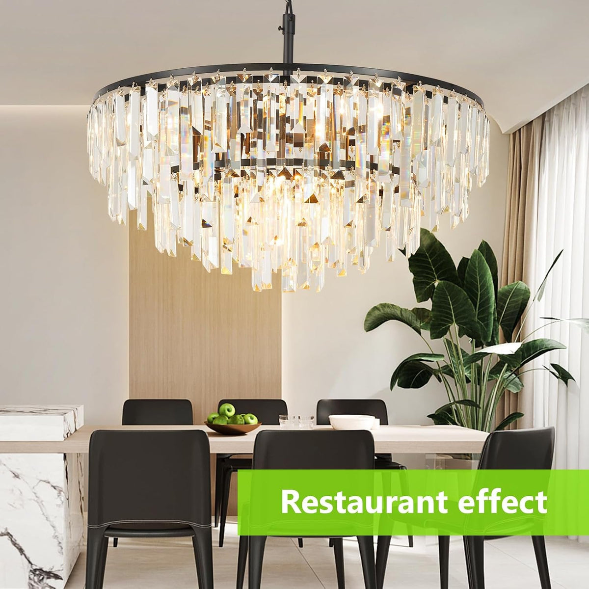 black-modern-round-top-k9-crystal-chandelier-lighting-fixture-8-lights-round-k9-crystal-adjustable-hanging-lamp-for-dining-room-bedroom-living-room-hallway-bar-kitchen-w24