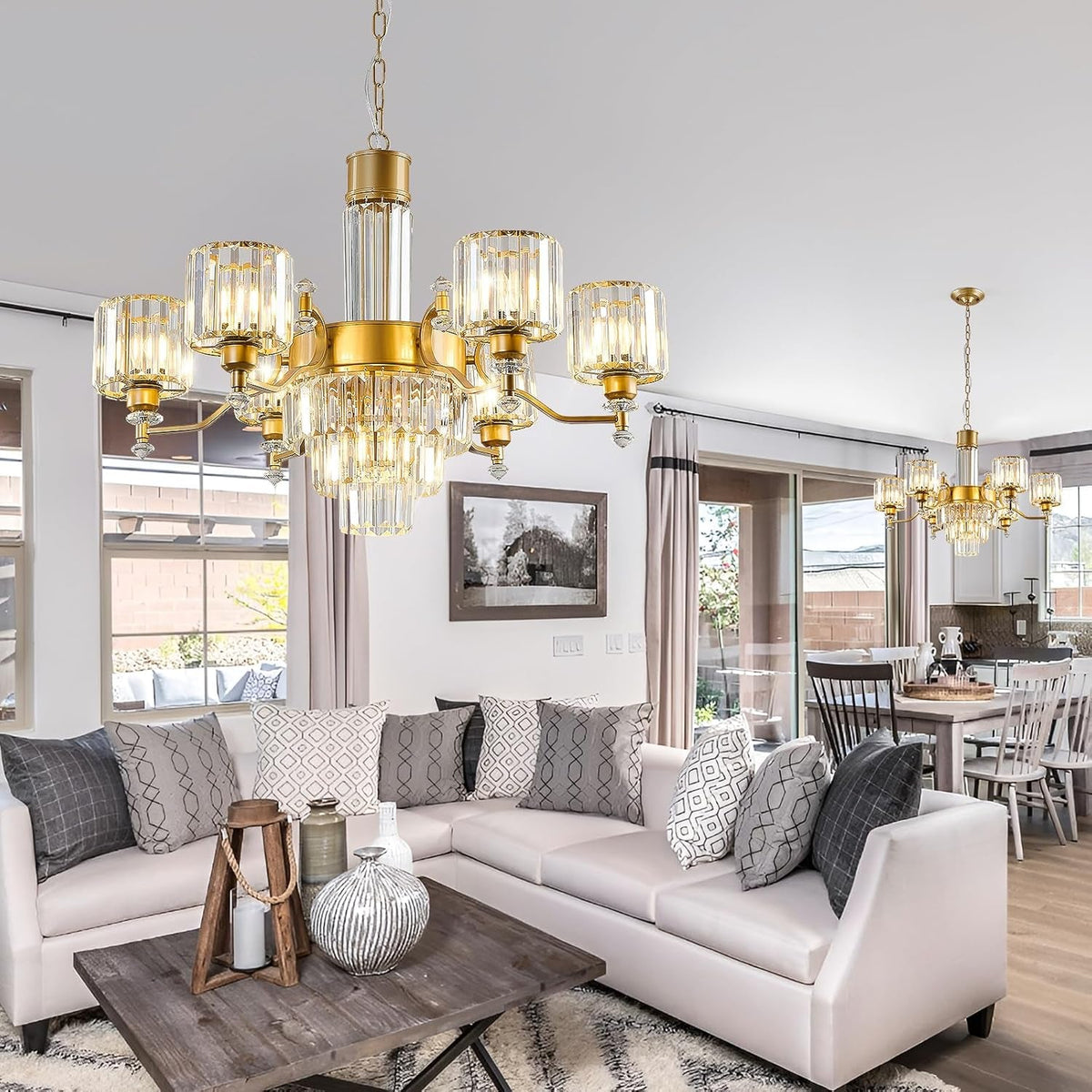 7-light-modern-large-crystal-chandelier-gold-adjustable-hanging-pendant-light-vintage-farmhouse-ceiling-light-fixture-for-living-room-dining-room-bedroom-foyer-entryway-staircase