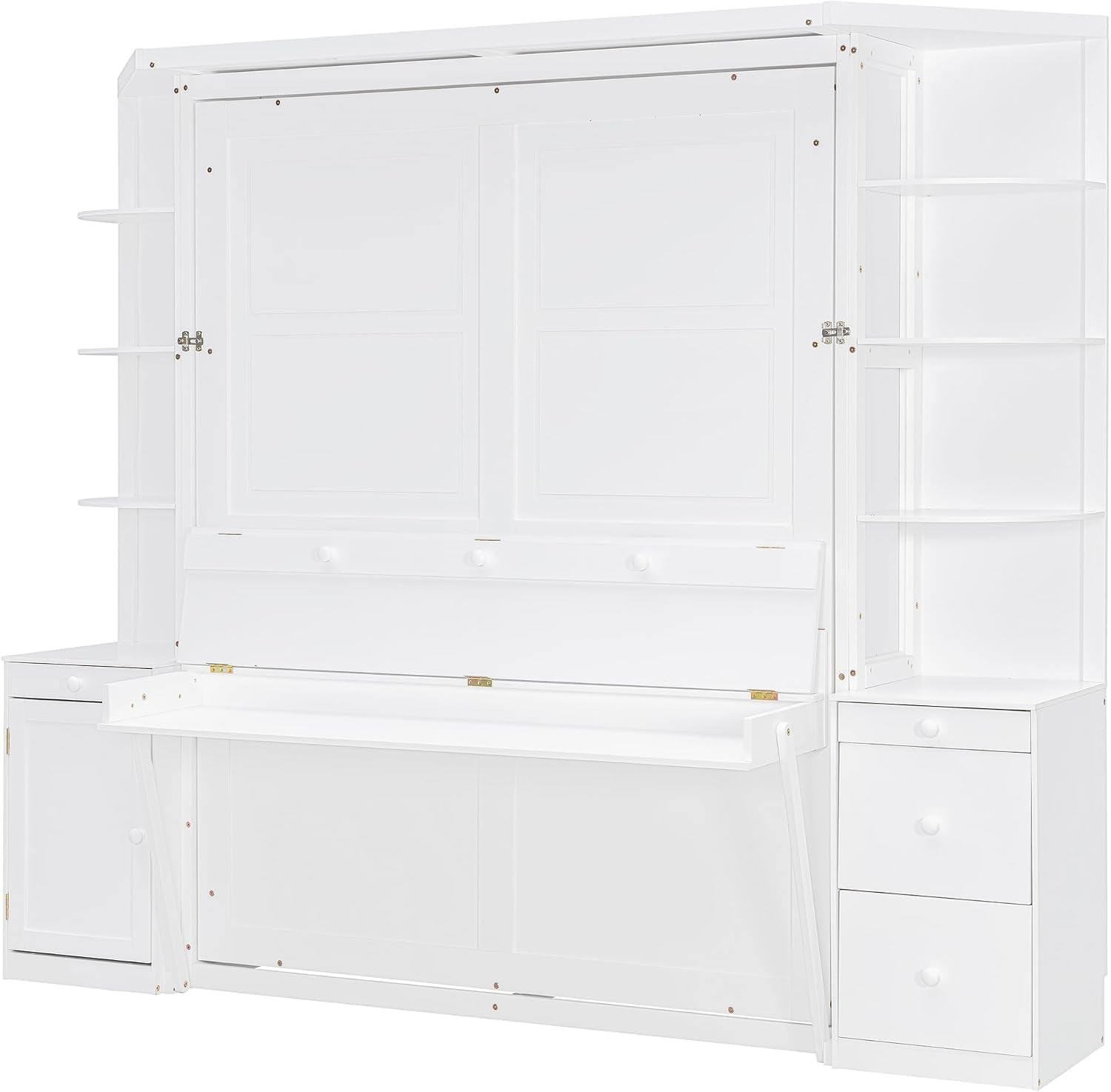 queen-murphy-bed-with-storage-shelves-and-desk-cabinets-lights-white
