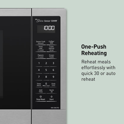 Panasonic NN-SN67KS Microwave Oven, 1.2 Cu.Ft, Stainless Steel/Silver10