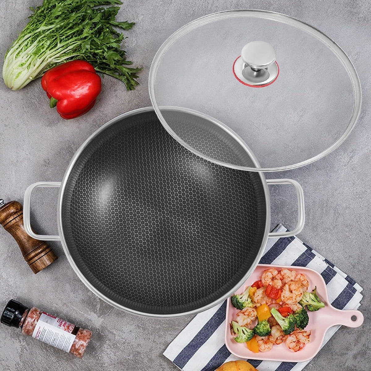 wok-pan-hybrid-wok-with-lid-non-stick-stainless-steel-woks-stir-fry-pans-nonstick-frying-pan-dishwasher-and-oven-safe-works-on-induction-13-inch