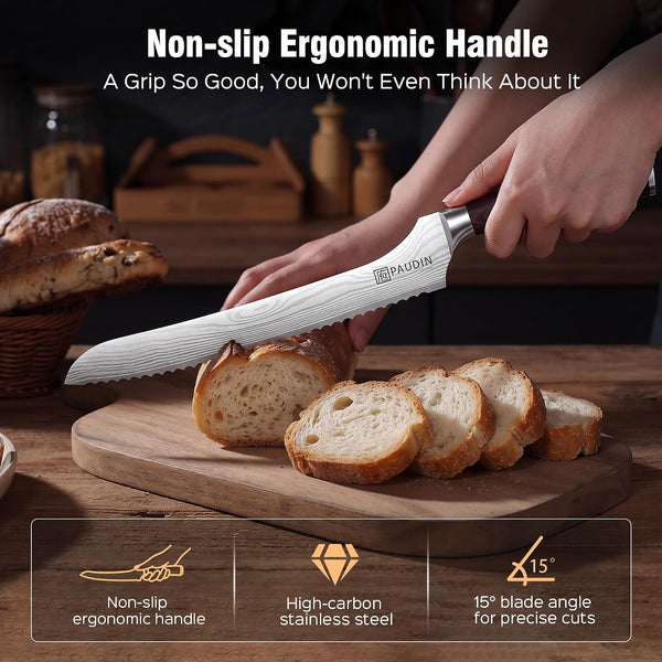 10 Inch Offset Sourdough Bread Knife for Homemade Bread - Gift Box2