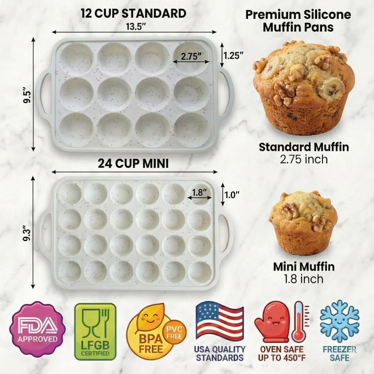 silicone-muffin-pans-2-pack-regular-12-cup-mini-24-cup-bpa-free-metal-reinforced-silicone-muffin-pans-for-baking-nonstick-silicone-cupcake-pan-easy-release-surface-dishwasher-safe