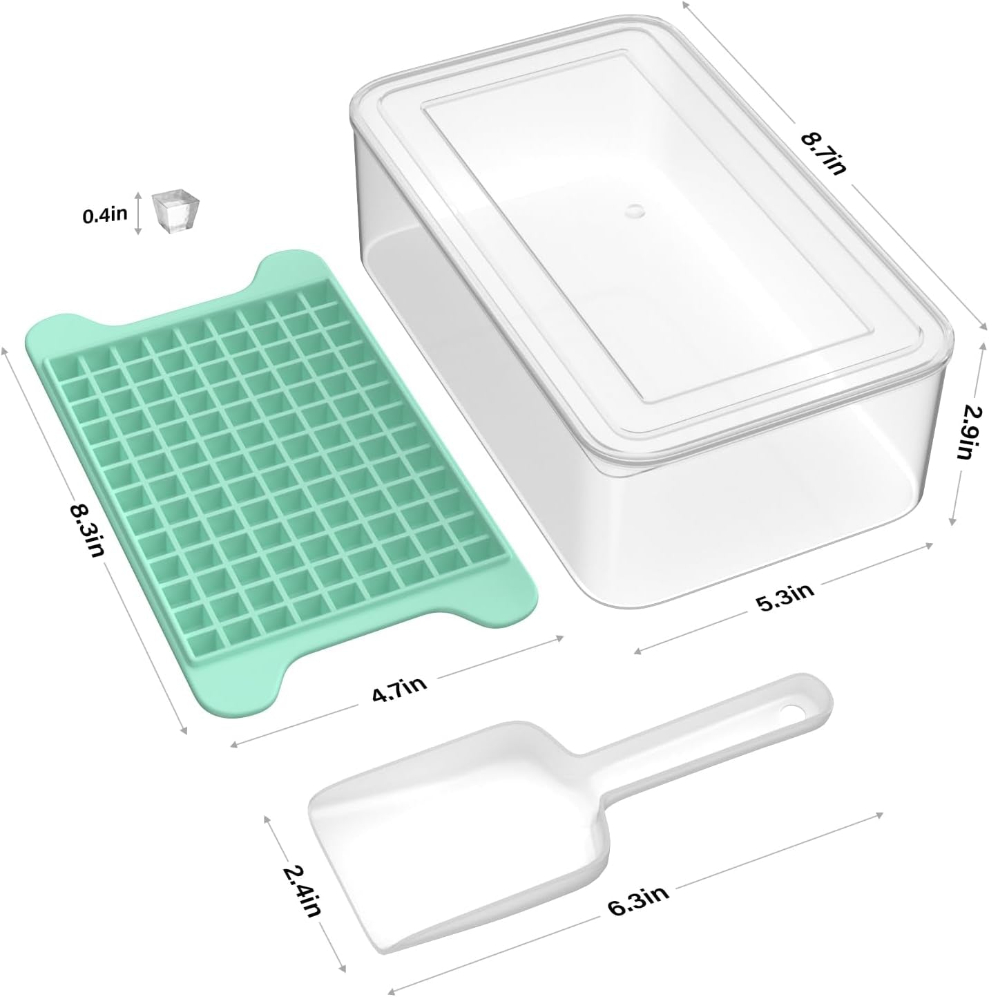 mini-ice-cube-tray-for-freezer-small-ice-trays-for-freezer-with-bin-117-4pcs-easy-release-nugget-ice-tray-crushed-ice-tray-with-container