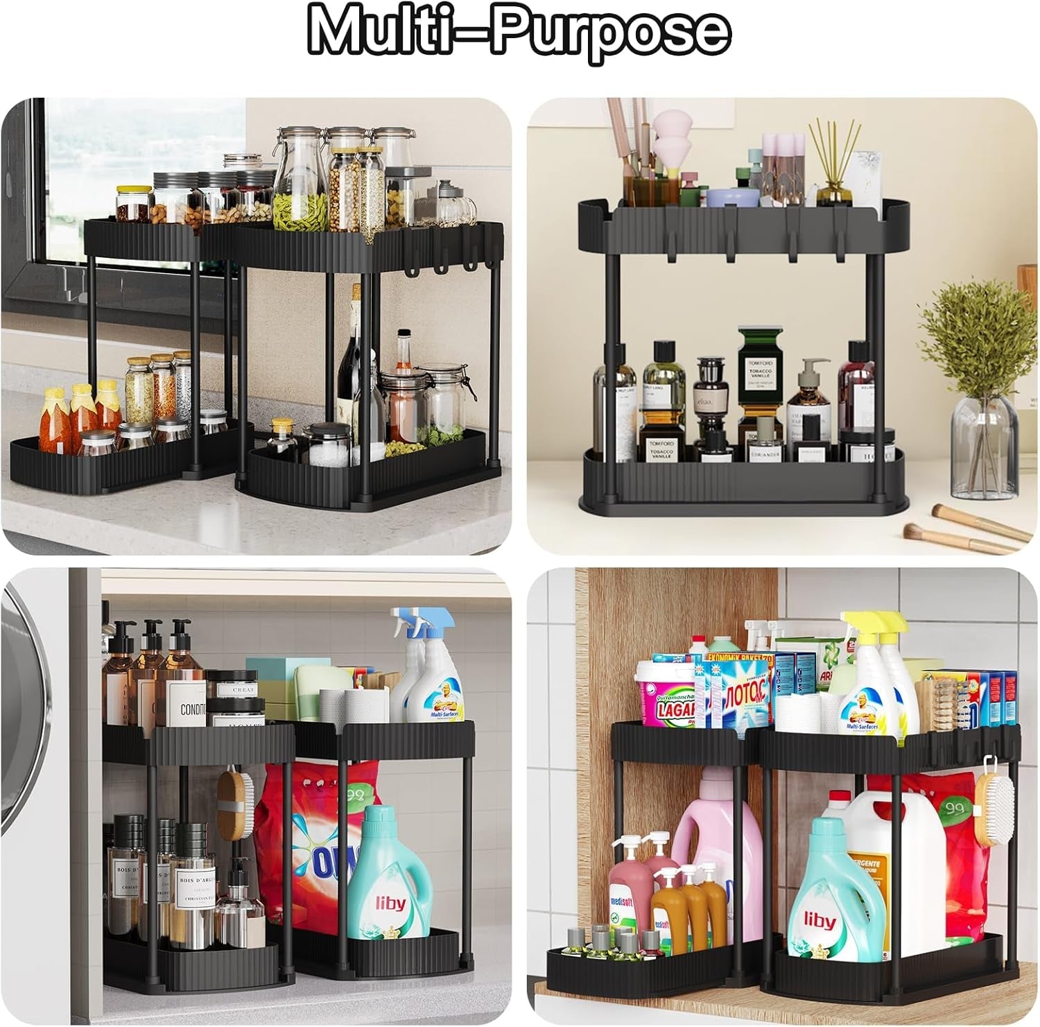 2-packs-under-sink-pull-out-storage-organizers-12-8-inches-black