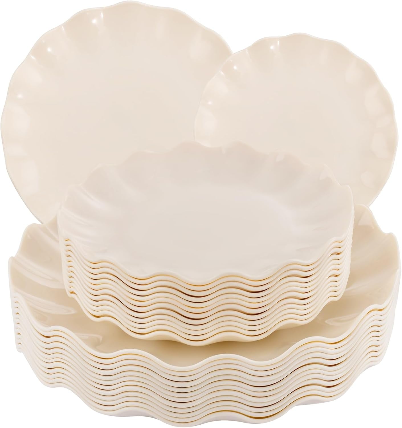 liyh-24-pcs-plastic-plates-reusable-unbreakable-dinner-plates-scalloped-plastic-plates-dishwasher-safe-ivory-plate-sets-perfect-for-parties-birthday-picnics-bpa-free12guests