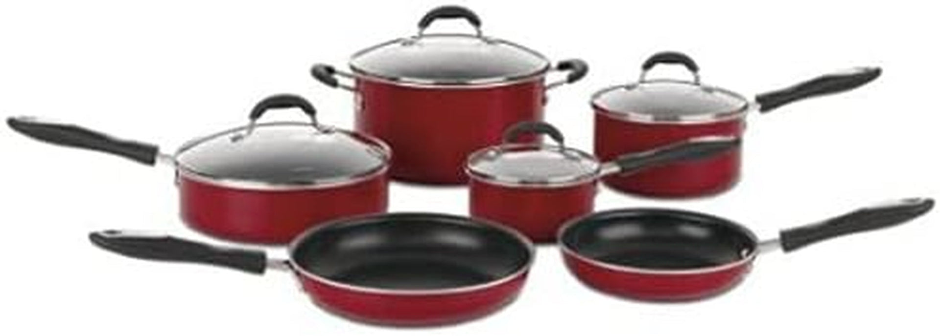 55-11r-11-piece-set-advantage-nonstick-cookware-red