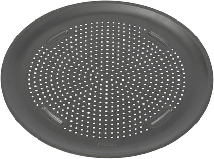 Airperfect Insulated Nonstick Carbon Steel Pizza Pan with Cutting Guides, Perforated Nonstick Pizza Pan, 15.75-Inch, Gray1