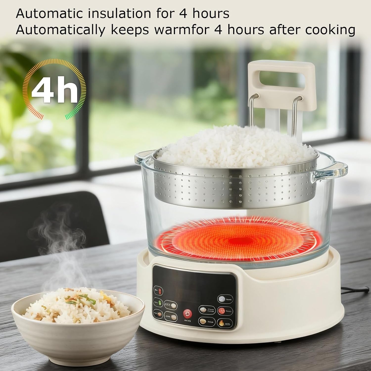 low-sugar-rice-cooker-multifunctional-low-carb-rice-cooke-r-with-auto-lift-basket-preset-timer-smart-glass-rice-cooker-with-steaming-boiling-and-hotpot-in-one-white