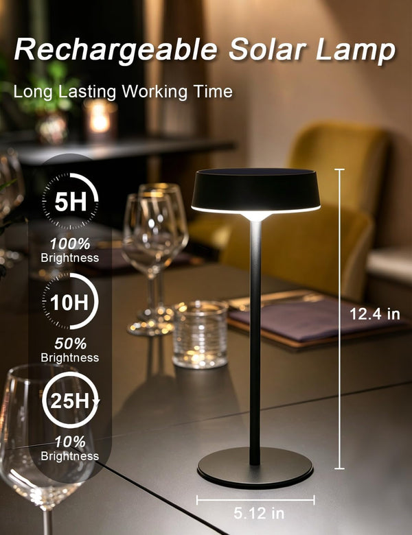 Solar Table Lamp Rechargeable, Waterproof Shower Lamp5