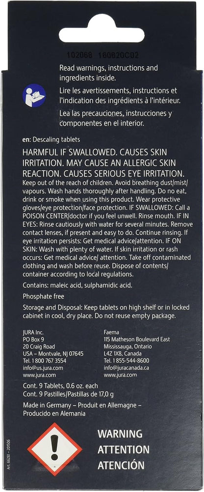66281 Decalcifying/Descaling Tablets (9 Tablets) 3 Count (Pack of 3)2