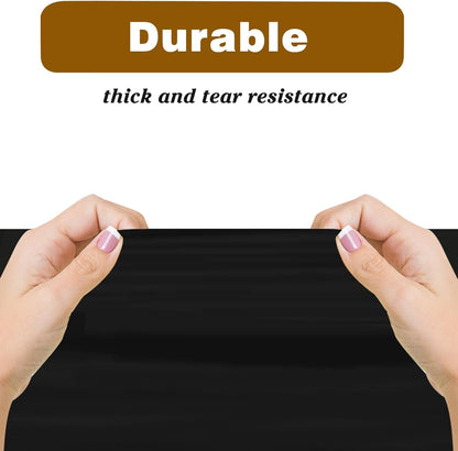 2 Pack Black Plastic Tablecloths Disposable 54 X 108 Inch | Rectangle Table Cloths, Party Table Covers for Birthday, Graduation, Back to School, Halloween Decorations3