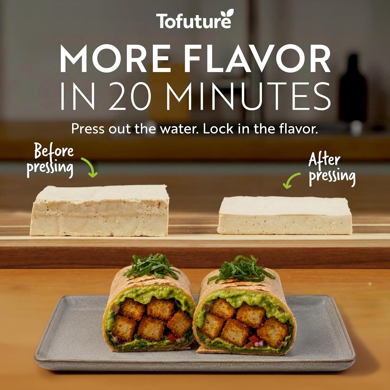 tofu-press-patented-self-contained-vegan-fits-8-16-oz-block-mess-free-tofu-press-bpa-free-polypropylene-dishwasher-safe-225-450g-blocks-silken-tofu-extra-firm-tofu-paneer-maker