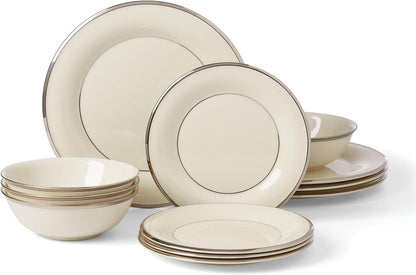 896065 Solitaire 12-Piece Dinnerware Set, Service for 41