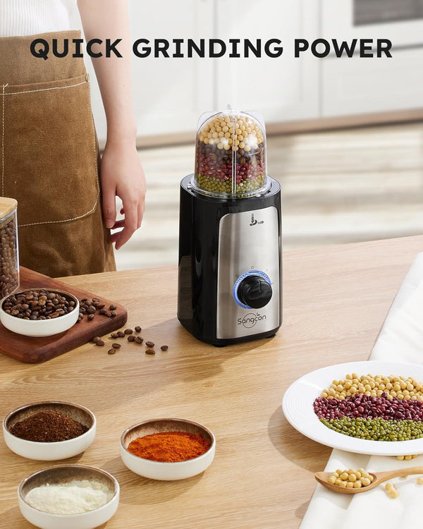 Blenders for Kitchen, 5-In-1 Food Processor Combo for Smoothies Set | Bpa-Free 47Oz Pitcher, 2.5-Cup Bowl, 18/11Oz Cups, 3 Blades; Housewives Prep Shakes, Meat, Sauces, Salsa, Coffee, Dry Spices5