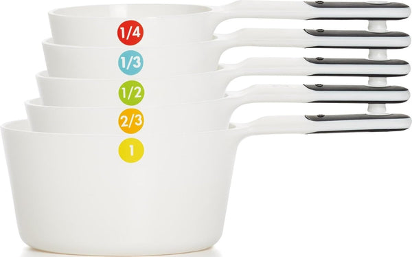 OXO Good Grips 6-Piece Plastic Measuring Cups- White1
