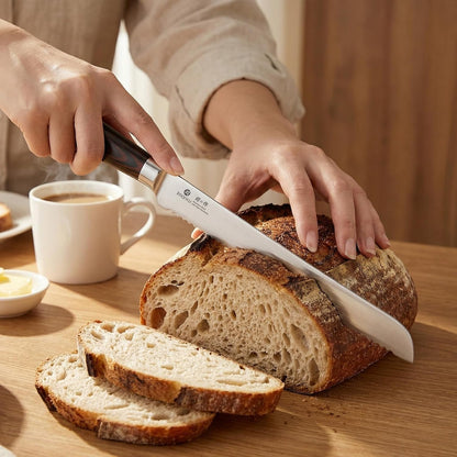 Bread Knife,10 in German Professional Homemade Bread Slicing Knife8