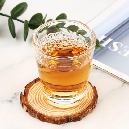 Heavy Base Shot Glasses, 1.5 Oz Sets of Clear Shot Glass (2 Pack), Measuring Cup for Espresso, Liquid, and Wine - Heavy Glass (Glass, 2Pack)4