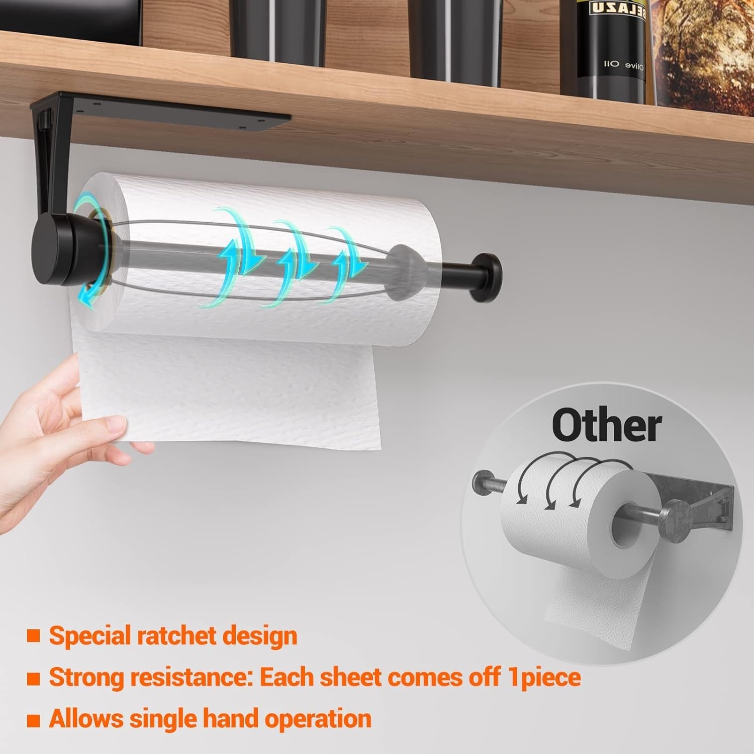 paper-towel-holder-under-cabinet-single-hand-operable-wall-mount