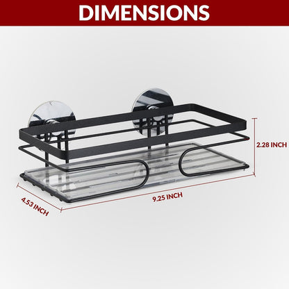 2-Pack Adhesive Shower Caddy, No-Drill Metal Corner Shower Shelves2