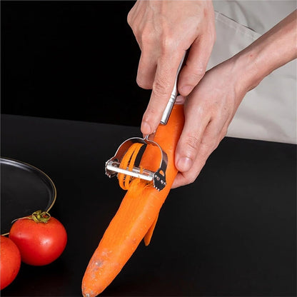 Stainless Steel Multifunction Grater, Julienne Peeler and Slicer for Kitchen(2Pcs)7