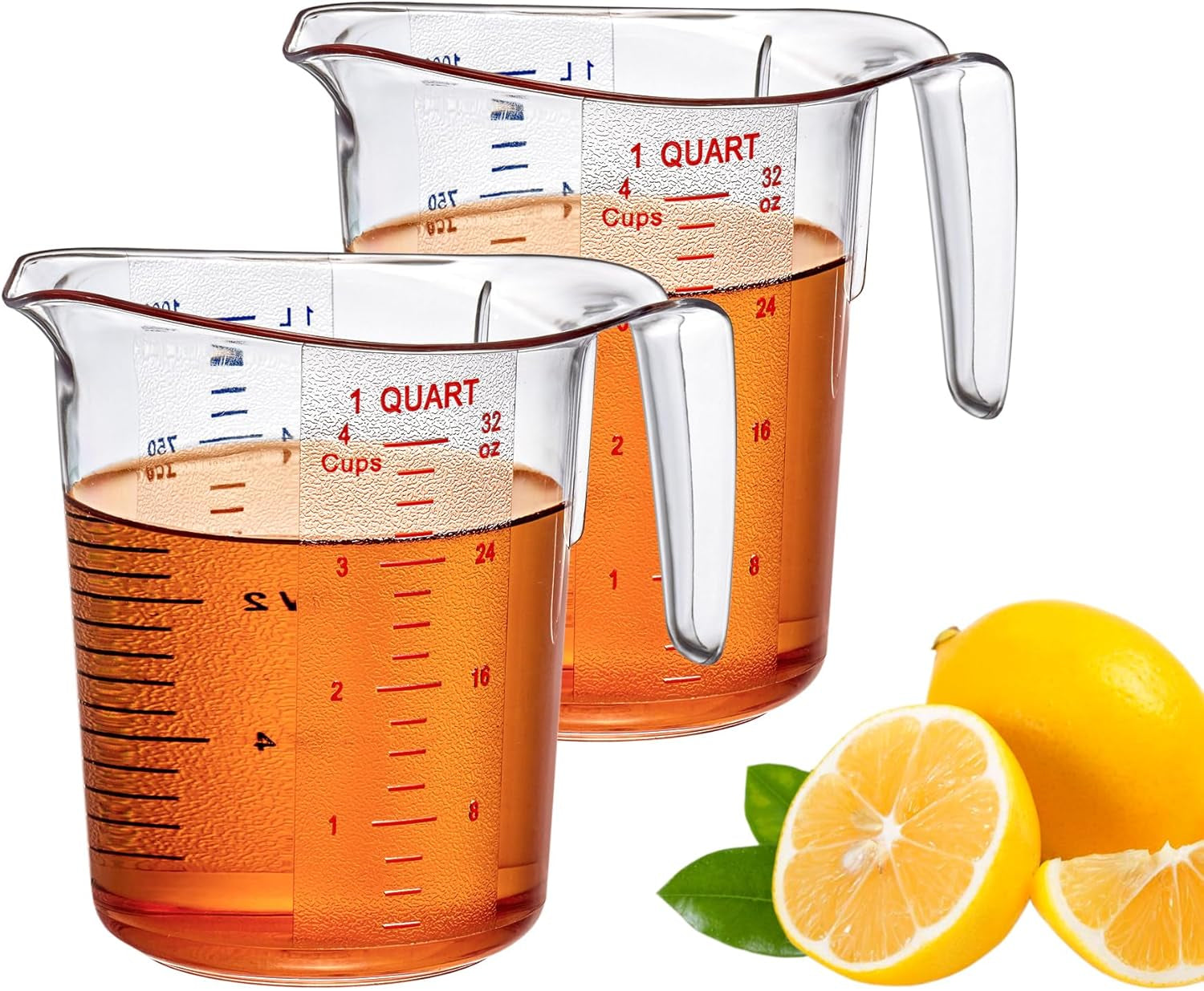 melissa-32-ounce-plastic-measuring-pitcher-2-pack-4-cup-1-quart-food-grade-measuring-jug-unbreakable-stackable-dishwasher-safe-great-for-oil-vinegar-flour-and-more