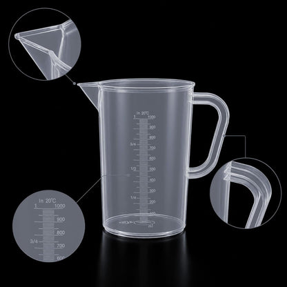 Plastic Measuring Cup with Handle, 1000Ml Plastic Measuring Pitcher3