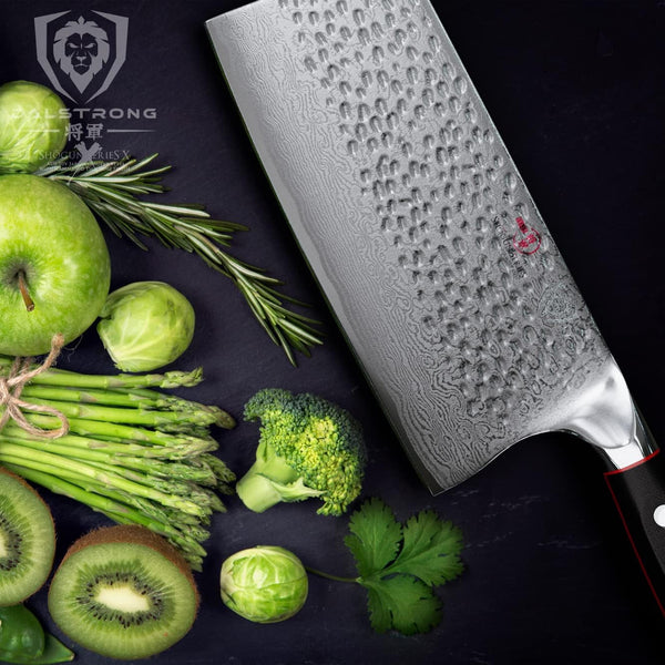 7" Meat Cleaver Knife - Japanese Super Steel Damascus5